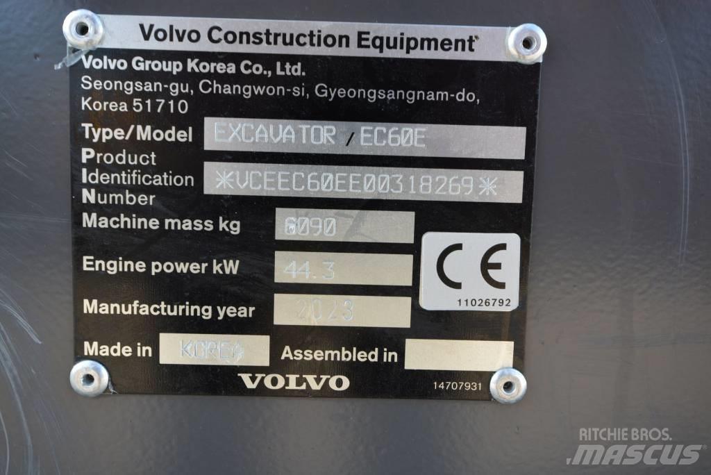 Volvo EC 60 E Minigrävare < 7t