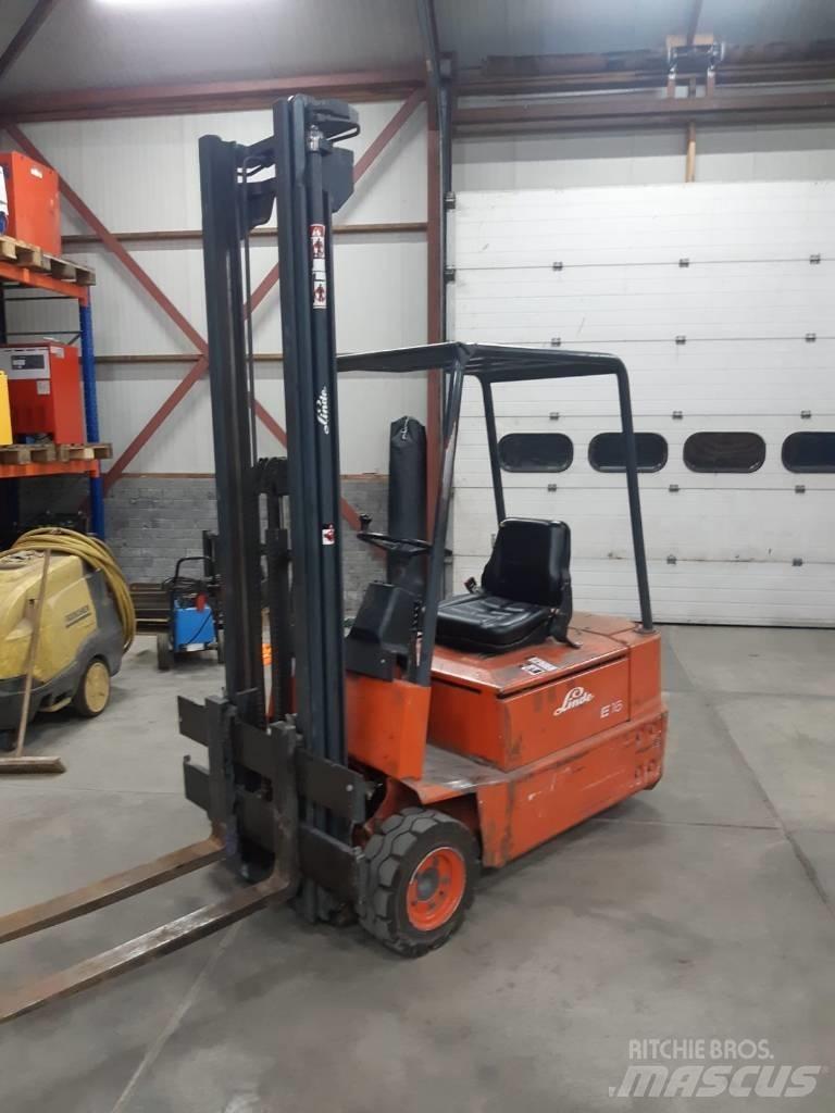 Linde E 16 Elmotviktstruckar