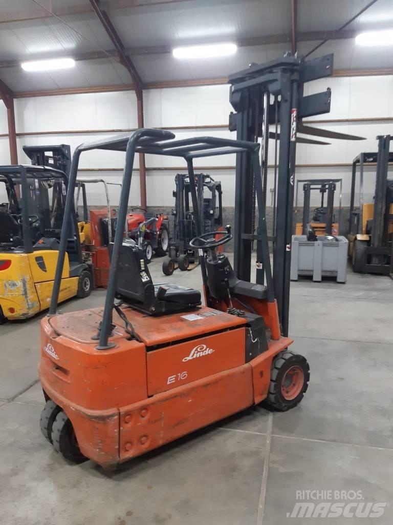 Linde E 16 Elmotviktstruckar