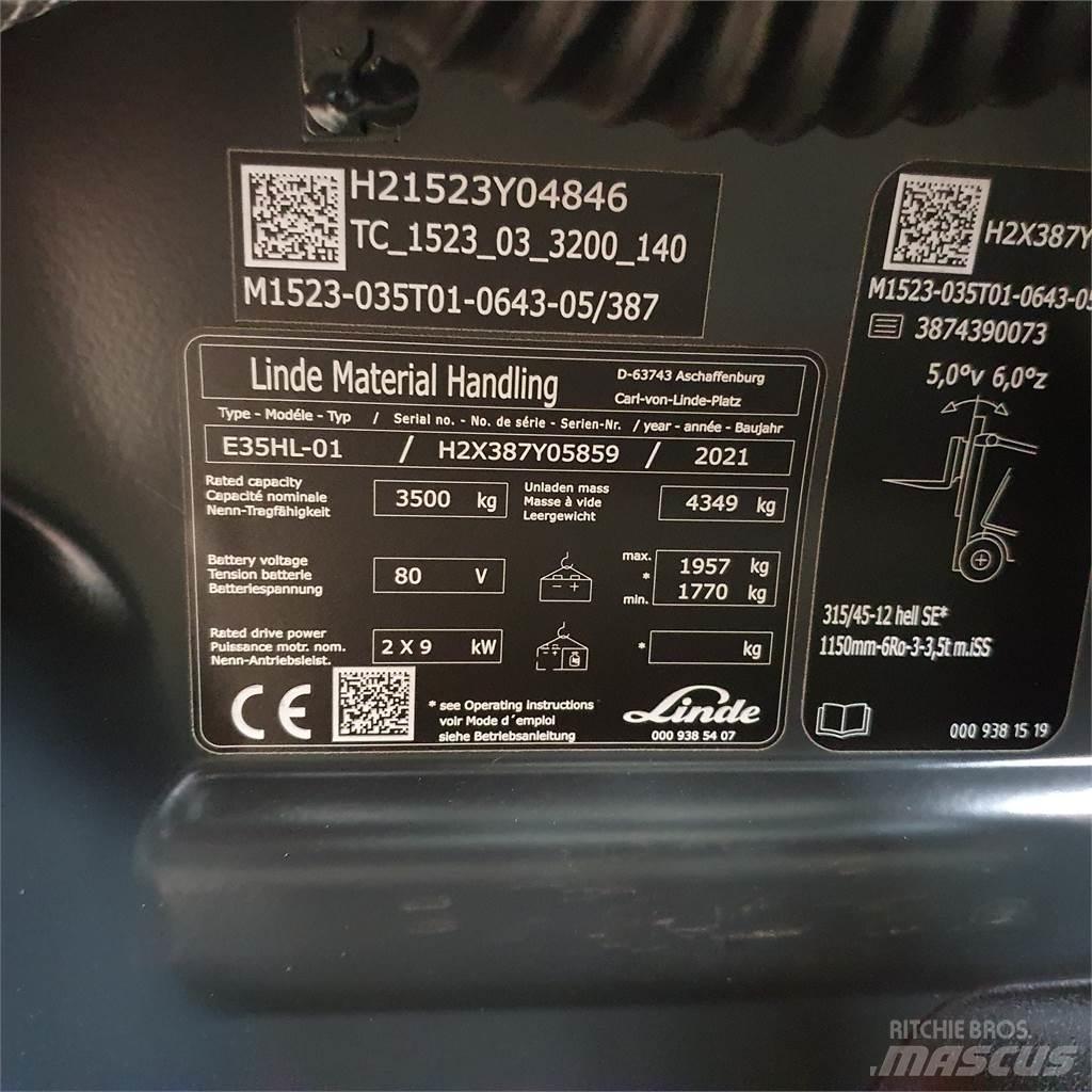 Linde E35HL Elmotviktstruckar