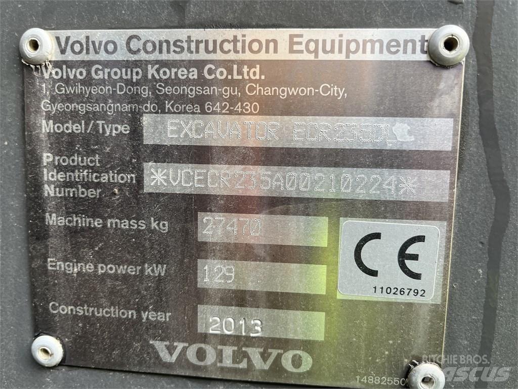 Volvo ECR 235 DL Bandgrävare