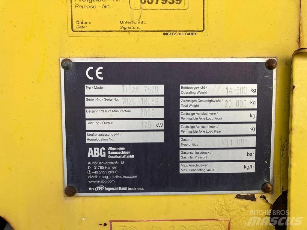 ABG Titan 7820 Asfaltsläggningsmaskiner