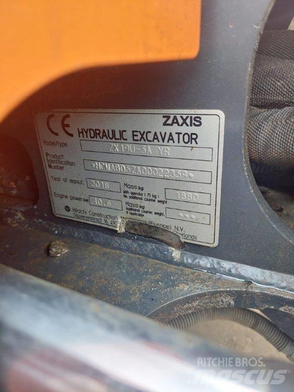 Hitachi ZX 19 U-5 Minigrävare < 7t