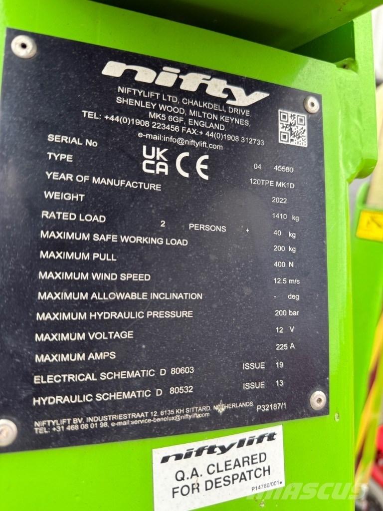 Niftylift 120TPE Skylift