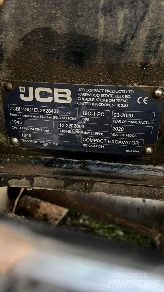 JCB 19 C-1 Minigrävare < 7t
