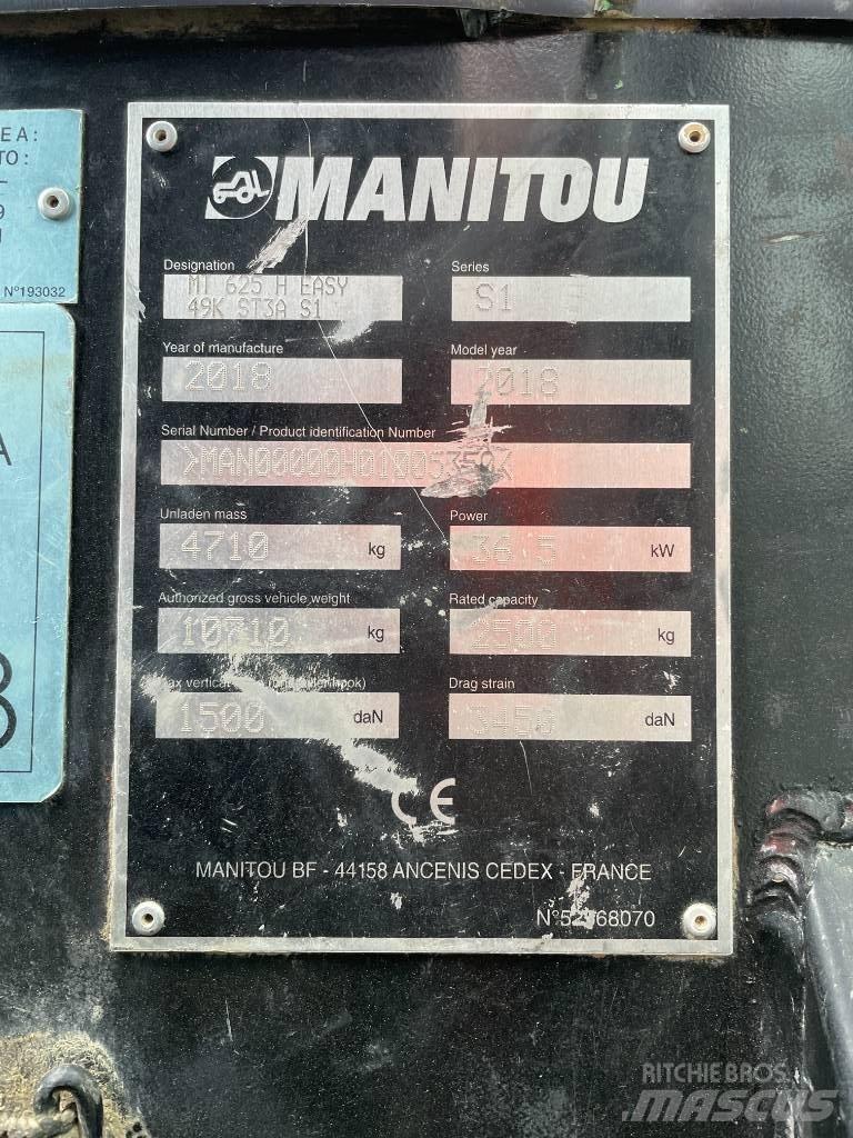 Manitou MT 625 H Teleskoplastare