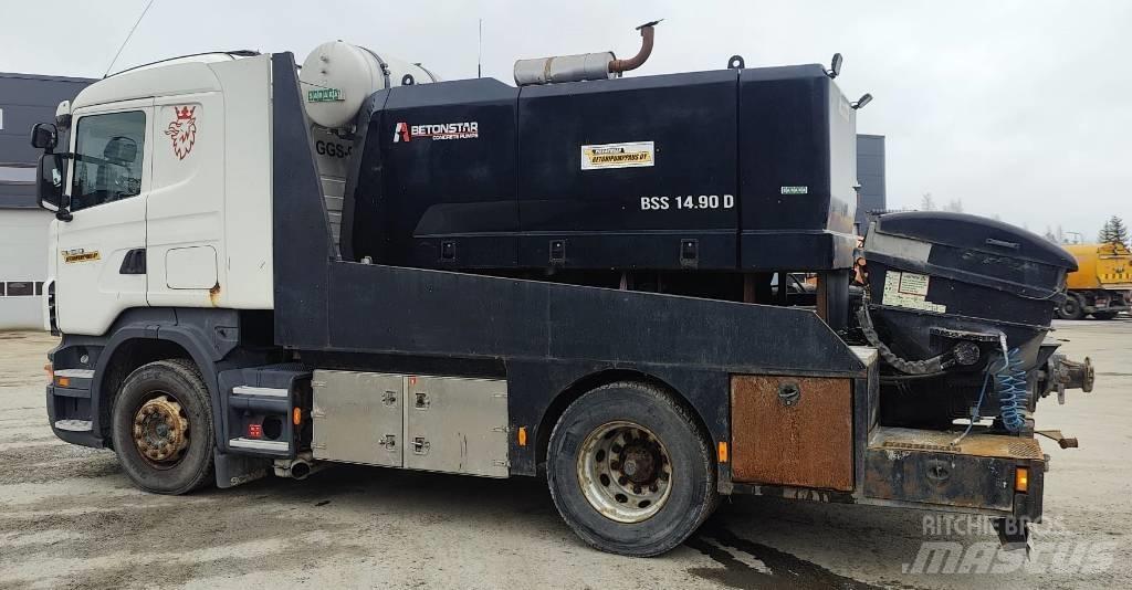 Scania R Lastbilar med betongpump