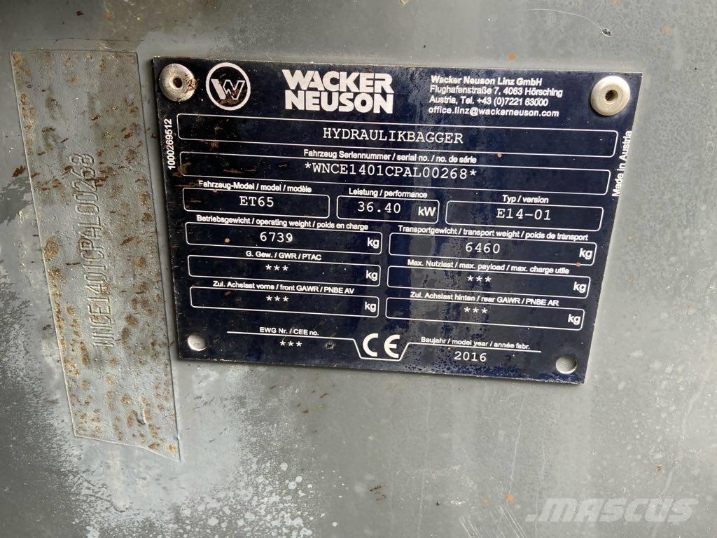 Wacker Neuson ET65 Bandgrävare