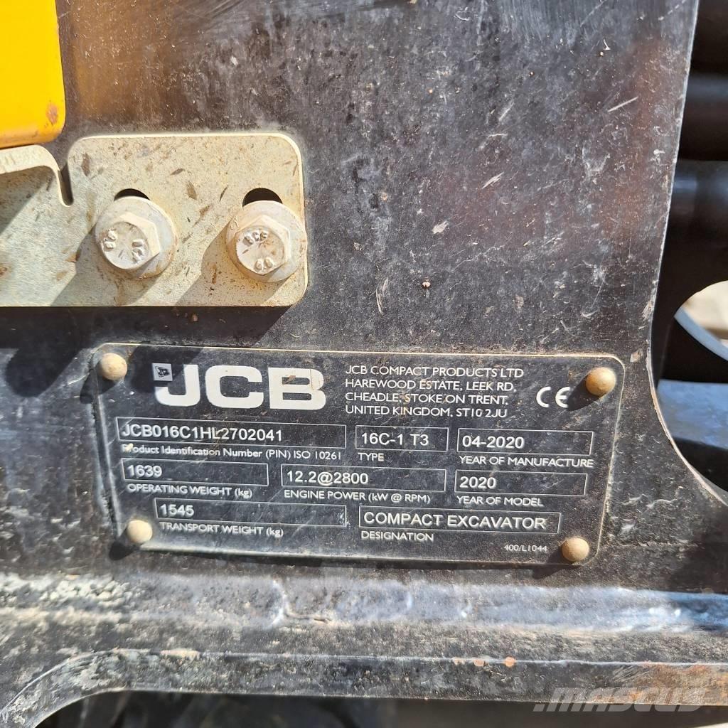 JCB 16 C-1 Minigrävare < 7t