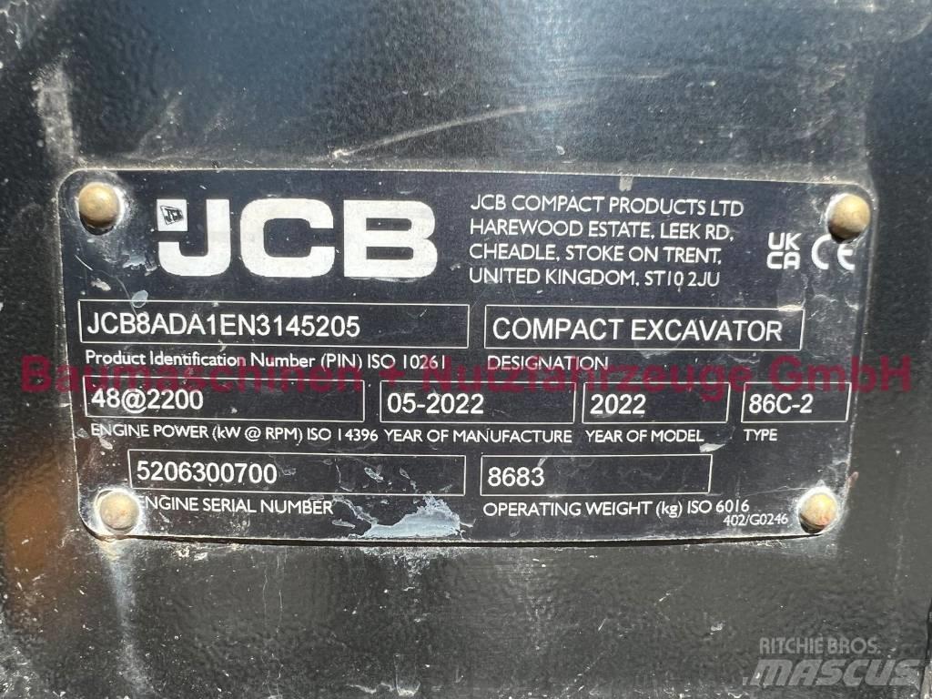 JCB 86C-2 Mono -Demo- Midigrävmaskiner 7t - 12t