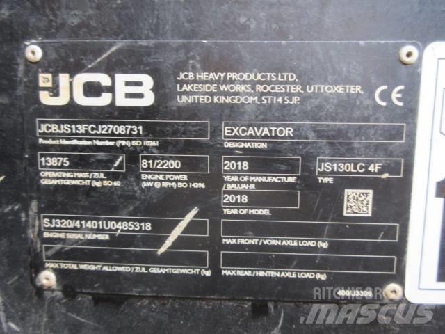 JCB JS130LC Plus+ Bandgrävare