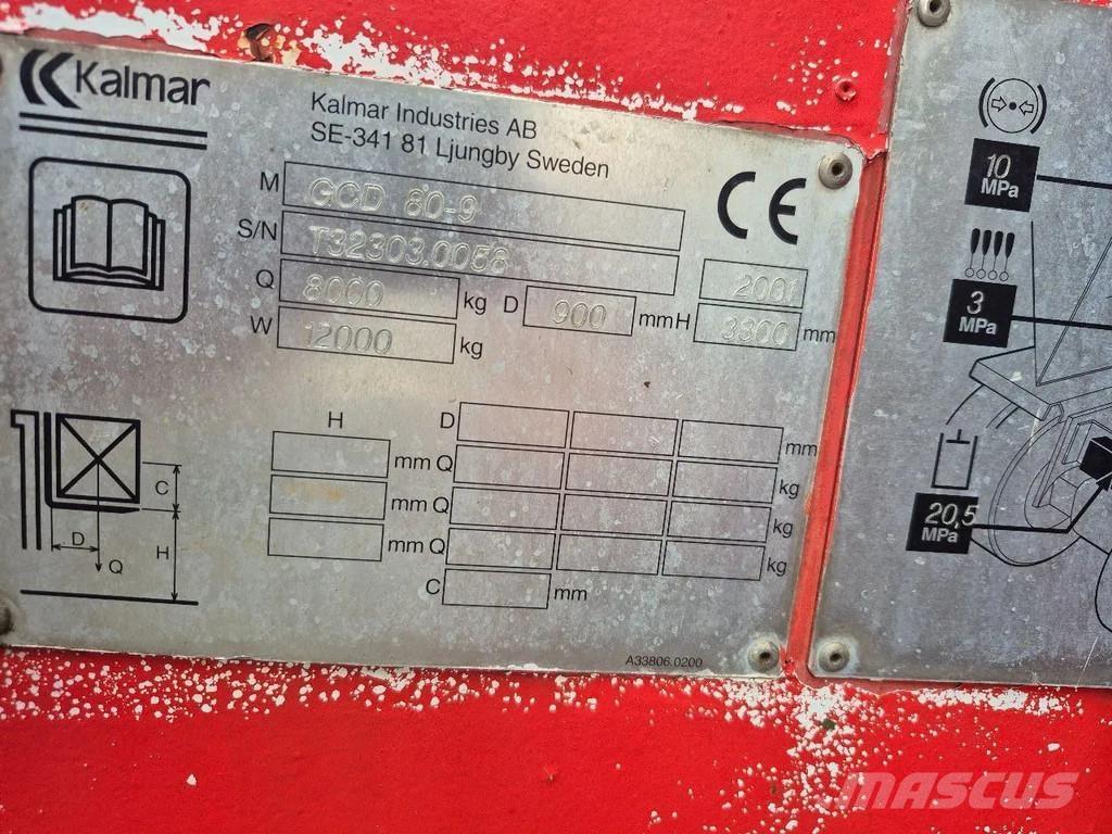 Kalmar Gcd 80-9 Gasolmotviktstruckar