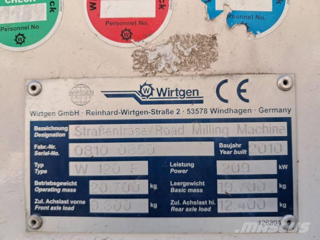 Wirtgen W 120 F Asfaltskallfräsmaskiner