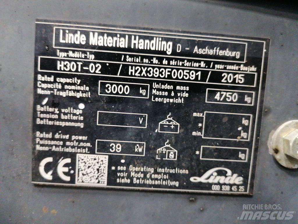 Linde H30T-02 Gasolmotviktstruckar