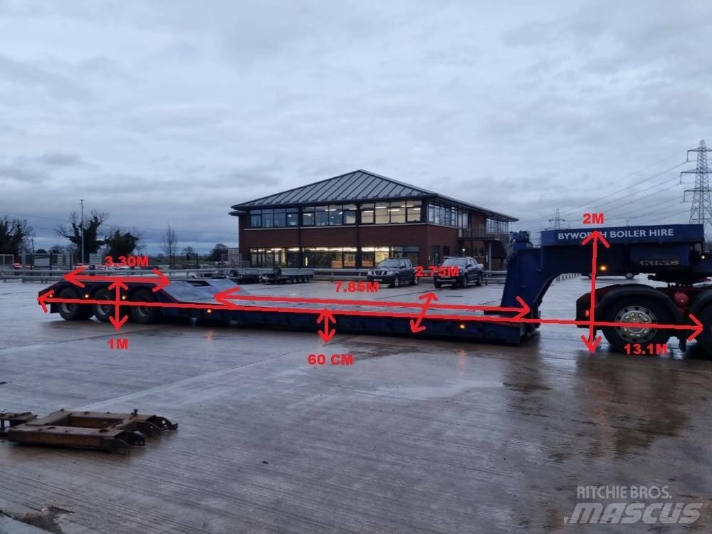 King GTL70/3HS Låg lastande semi trailer