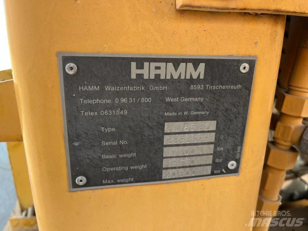 Hamm HD 85 Tvåvalsvältar