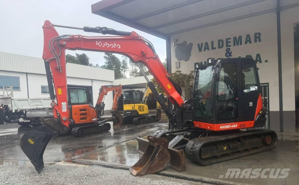 Kubota KX 080 Midigrävmaskiner 7t - 12t