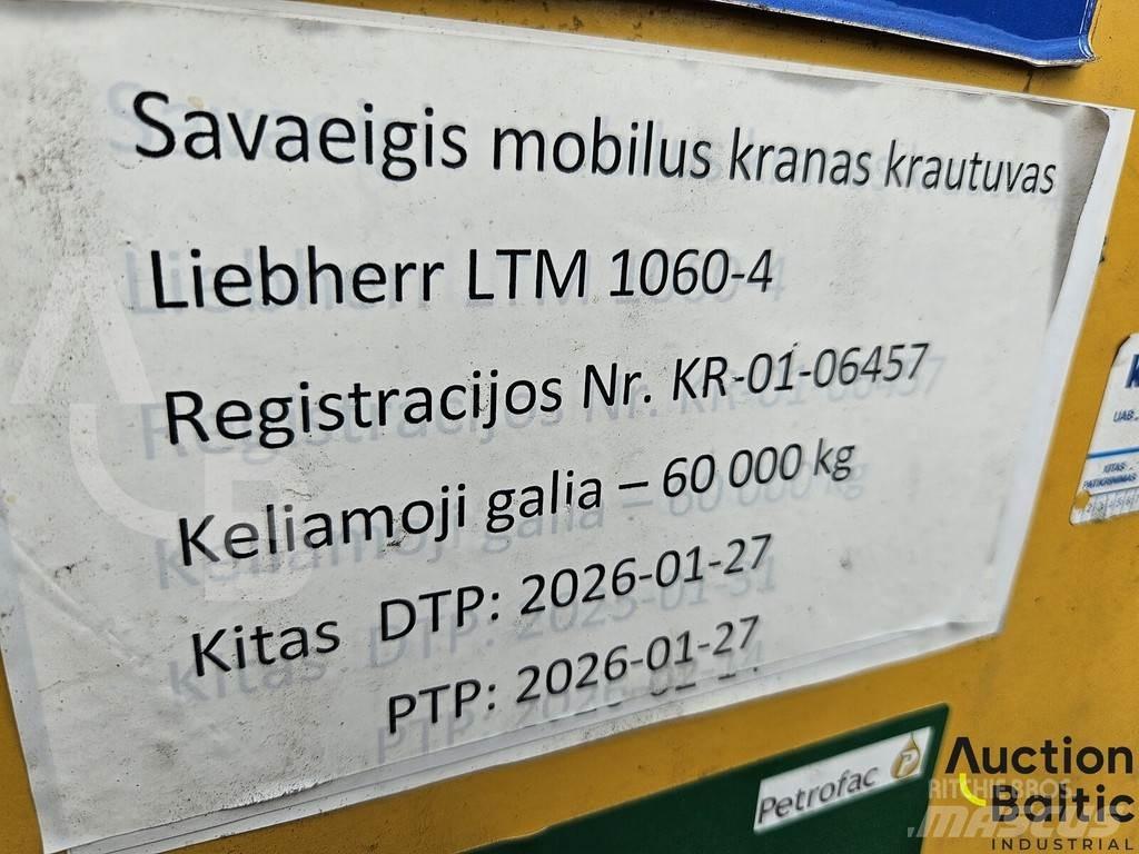 Liebherr LTM 1060 Allterrängkranar