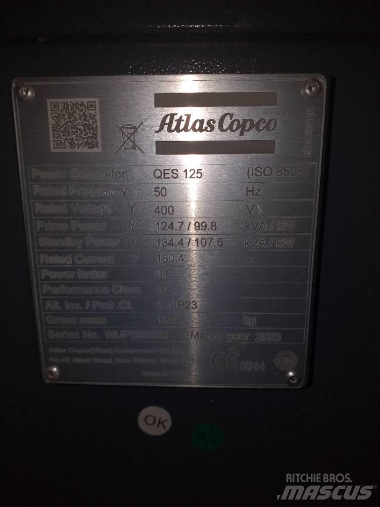 Atlas Copco QES125 Dieselgeneratorer
