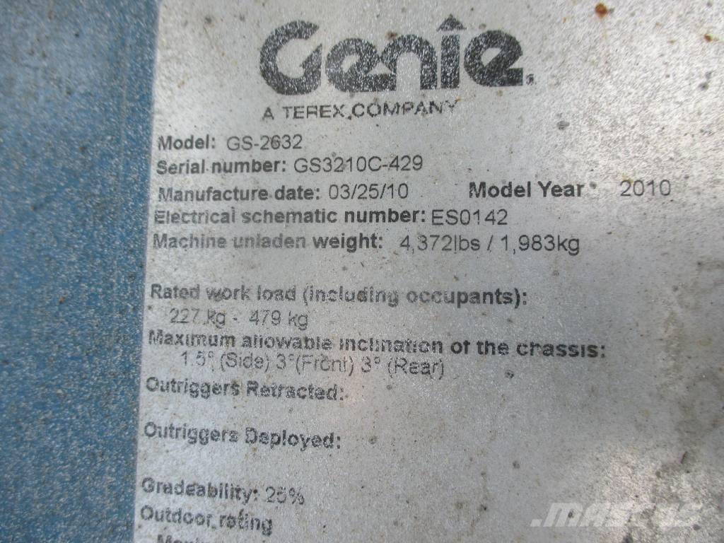 Genie GS 2632 Saxliftar