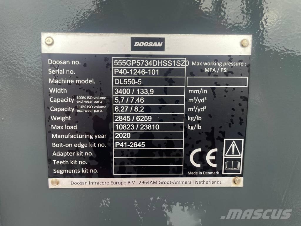 Doosan DL550 bucket Skopor
