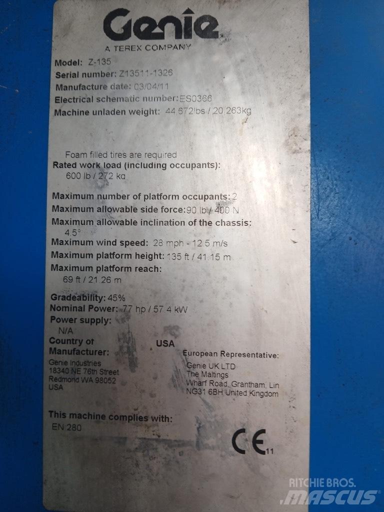 Genie Z 135/70 Bomliftar