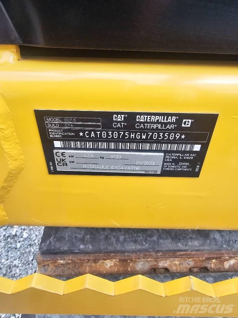 CAT 307.5 Midigrävmaskiner 7t - 12t