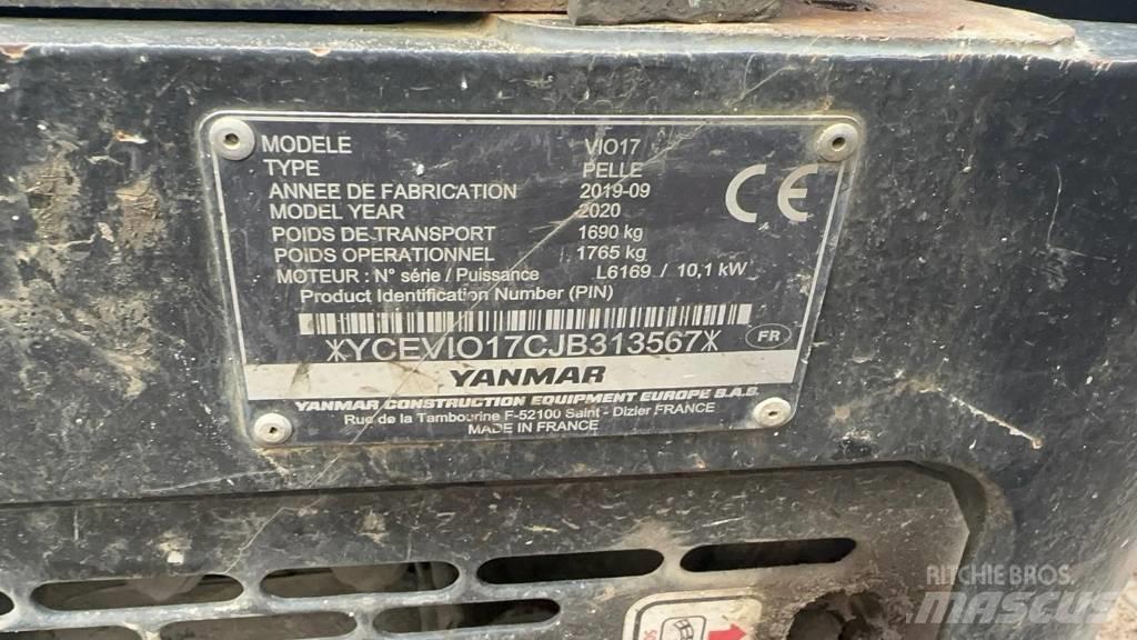 Yanmar Vio 17 Minigrävare < 7t