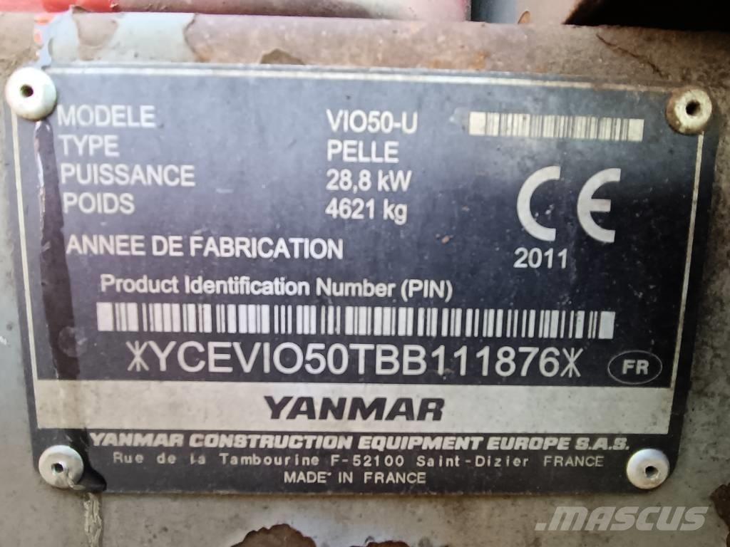 Yanmar Vio 50 Minigrävare < 7t