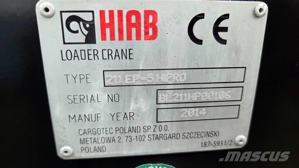 Hiab 211 EP-5 Hipro Styckegodskranar