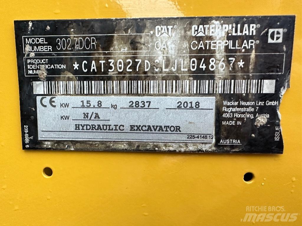 CAT 302.7 D CR Minigrävare < 7t