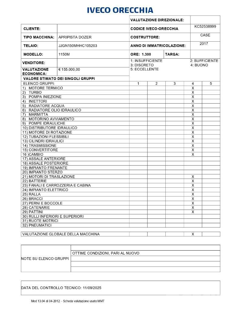 CASE 1150 M Bandschaktare