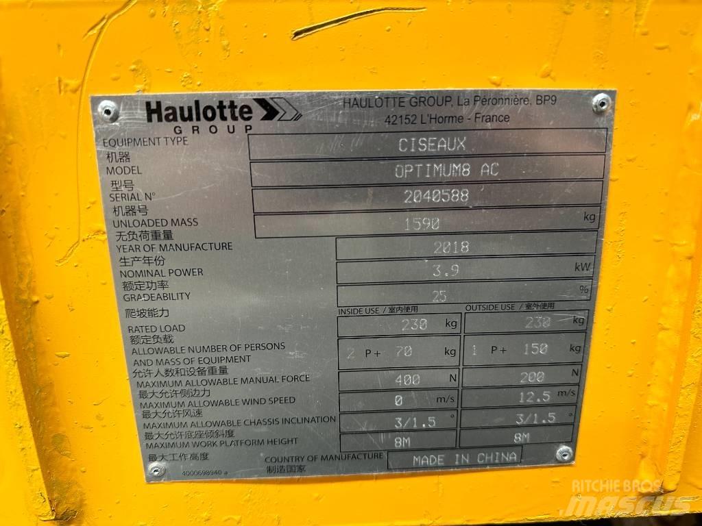Haulotte OPTIMUM 8 Saxliftar