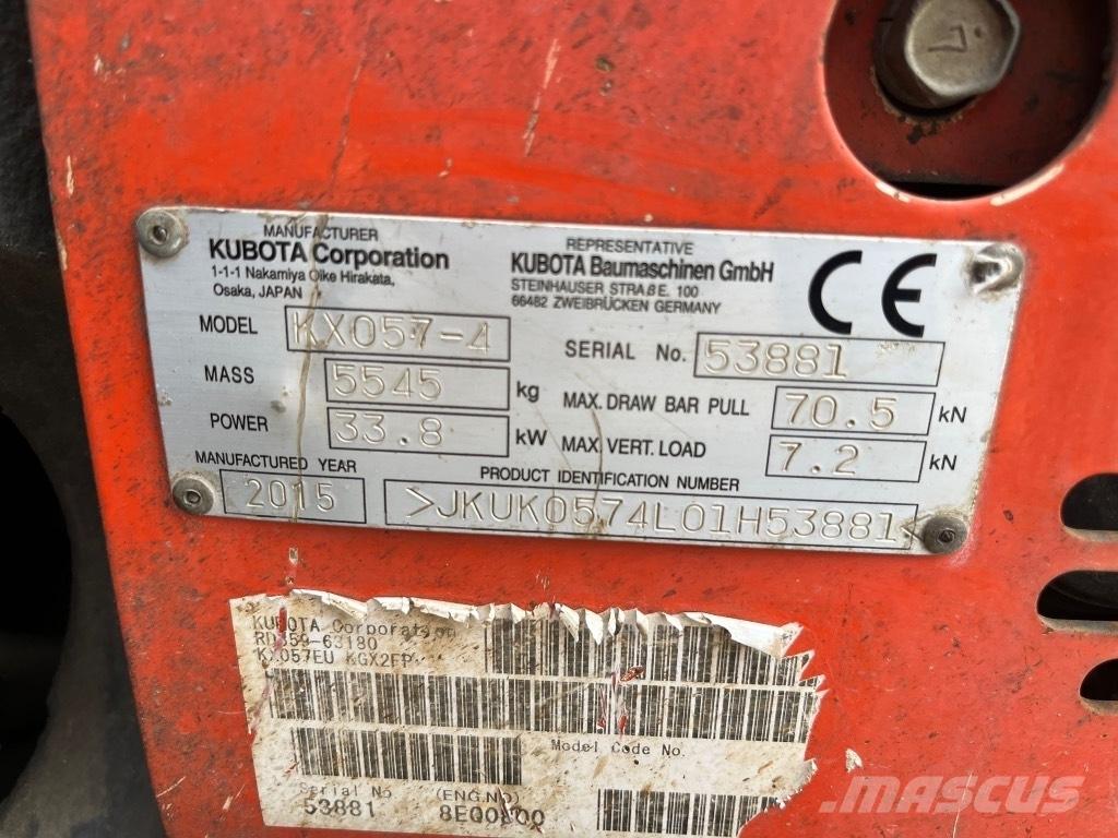 Kubota KX 057-4 Minigrävare < 7t