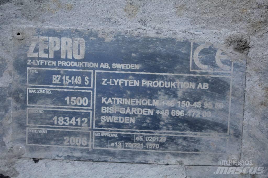  Zepro bakgavellyft Hydraulik