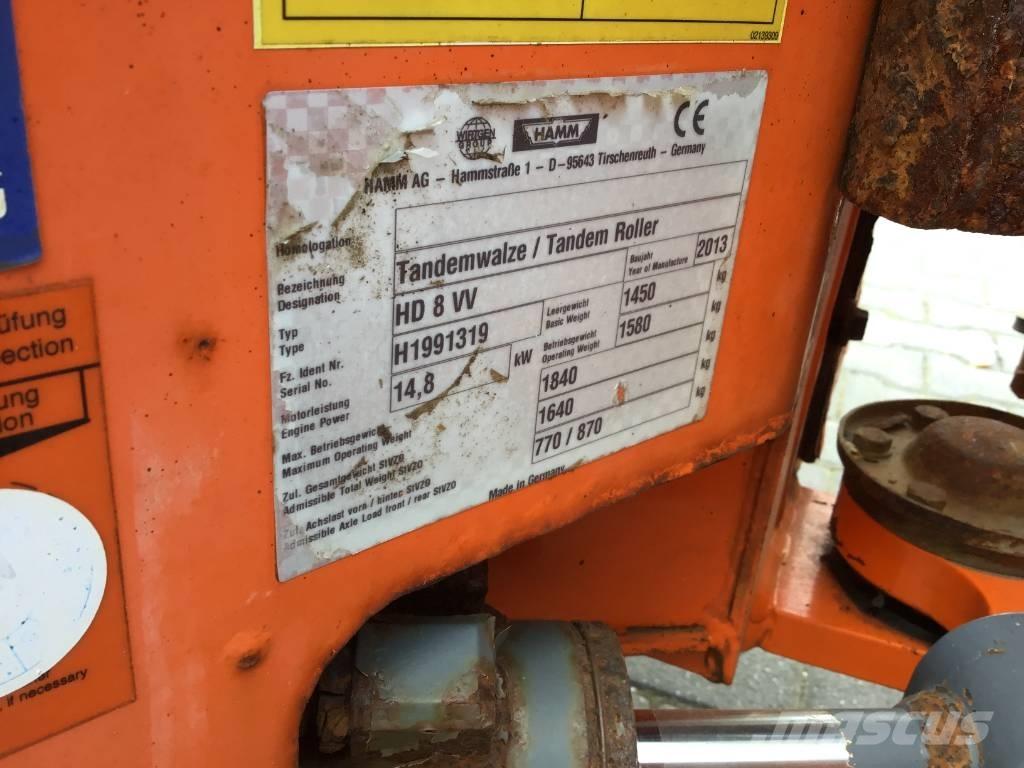 Hamm HD 8 VV Tvåvalsvältar