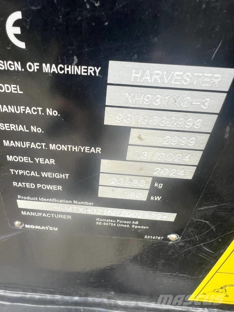 Komatsu 931 XC Skördare