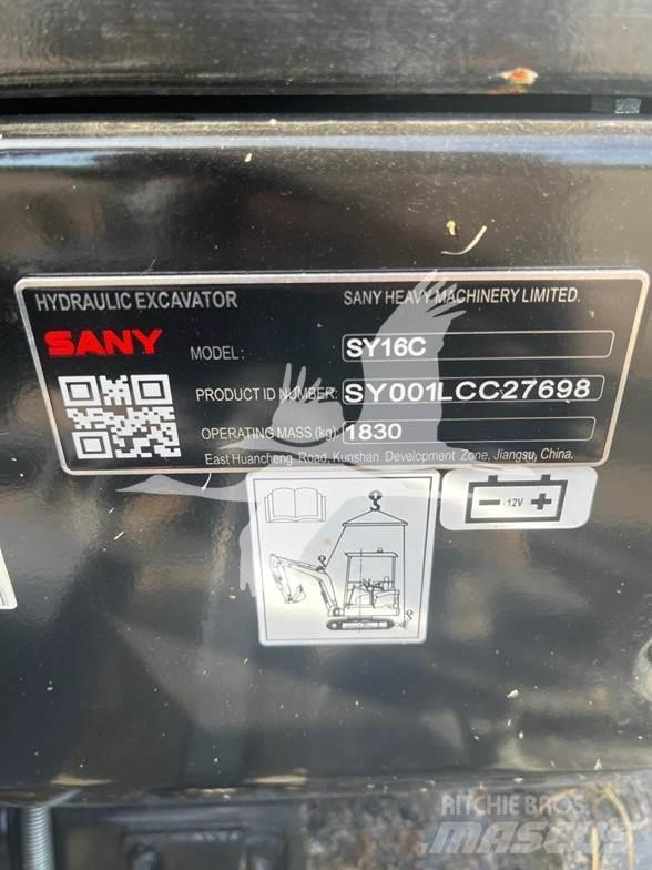 Sany SY16C Minigrävare < 7t