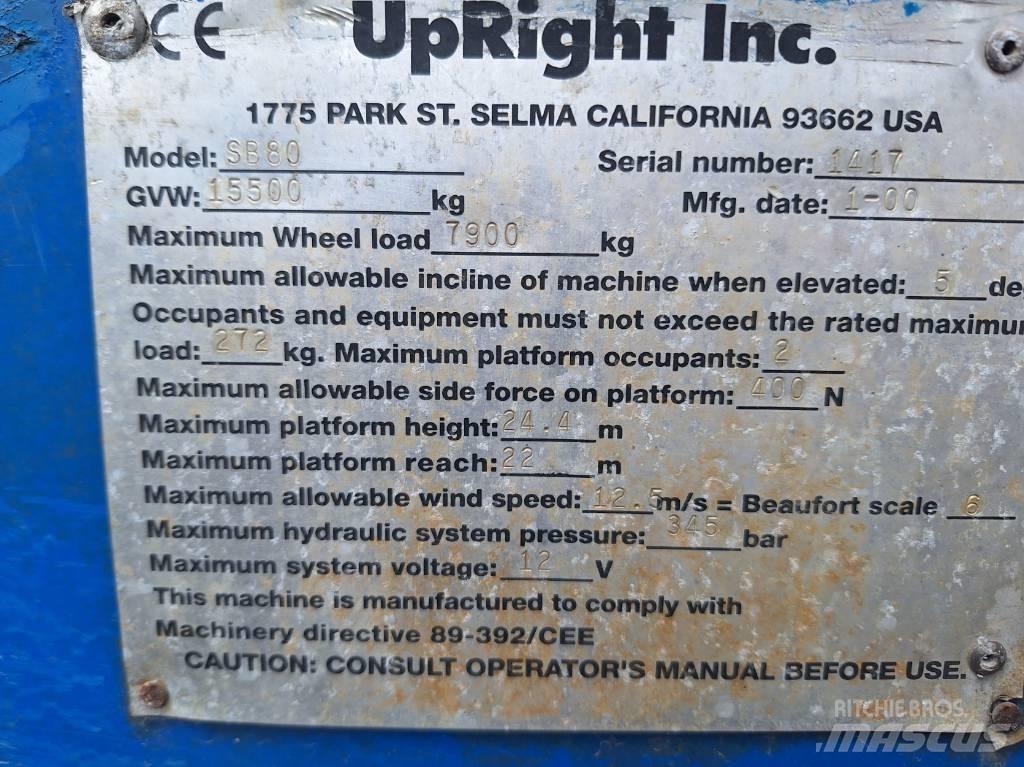 UpRight SB80 Teleskop bomliftar