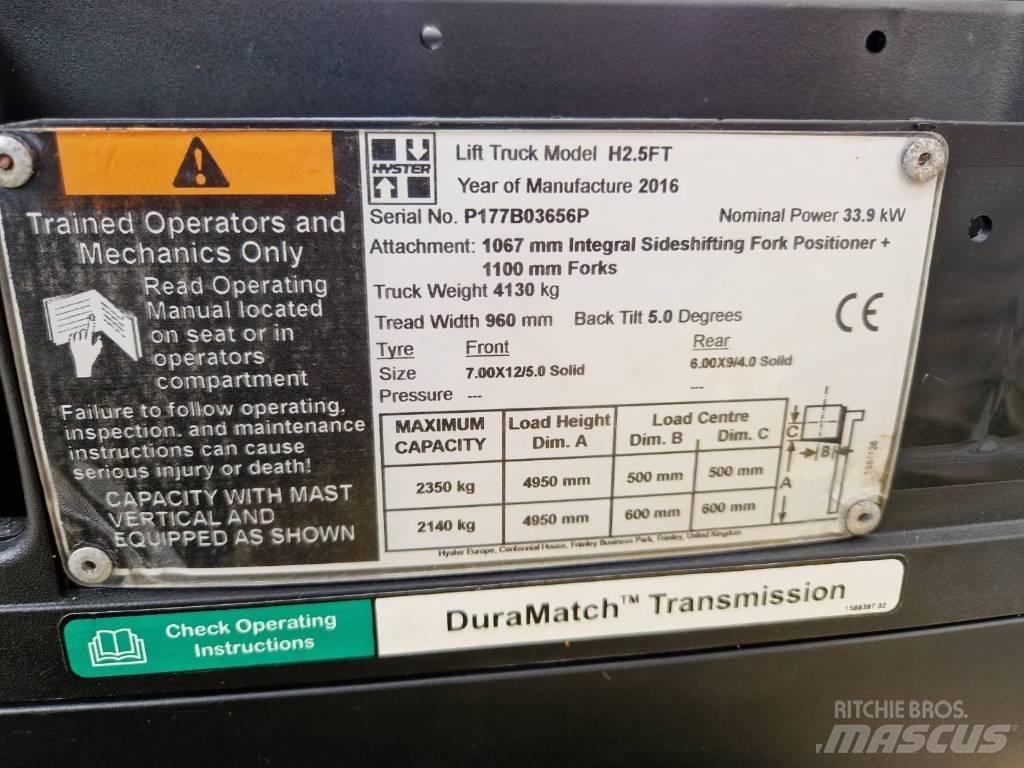 Hyster H2,5FT Dieselmotviktstruckar