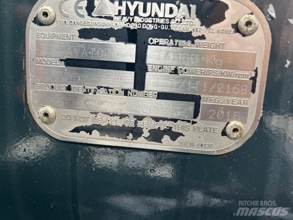 Hyundai HW140 Hjulgrävare