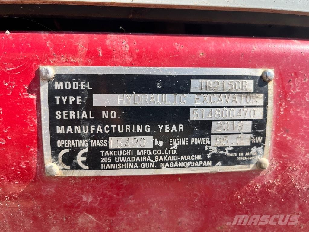 Takeuchi TB 2150 R Bandgrävare