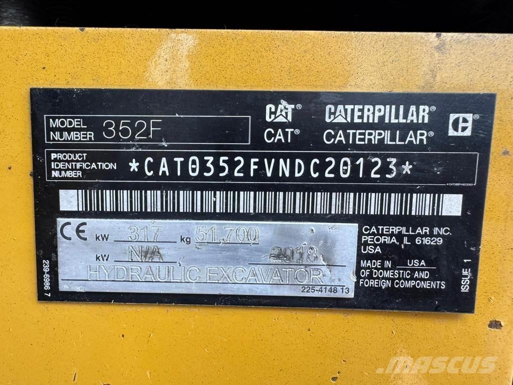 CAT 352F Bandgrävare