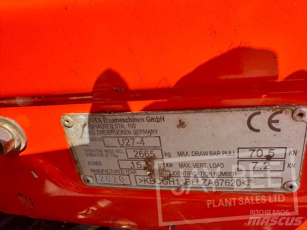 Kubota U 27-4 Minigrävare < 7t