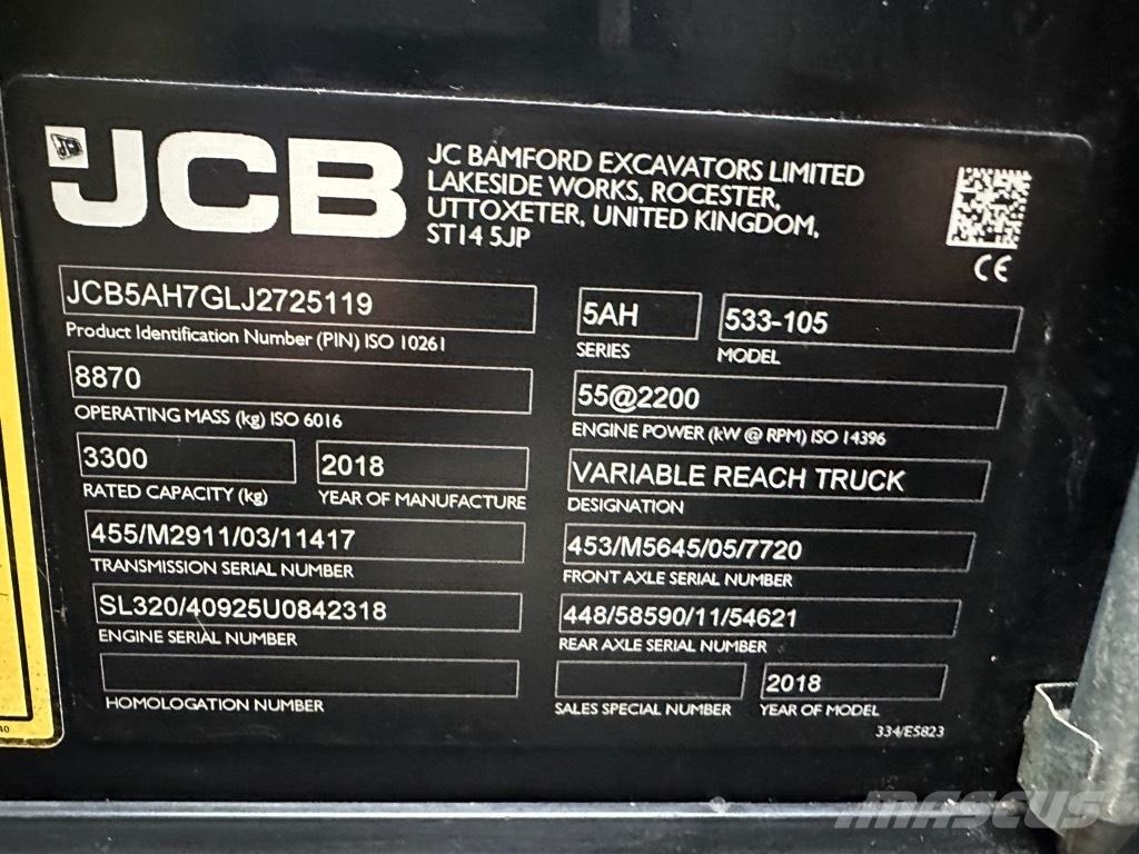 JCB 533-105 Teleskoplastare