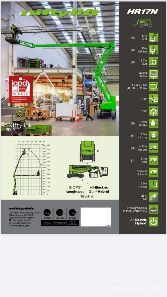 Niftylift HR 17NE Bomliftar