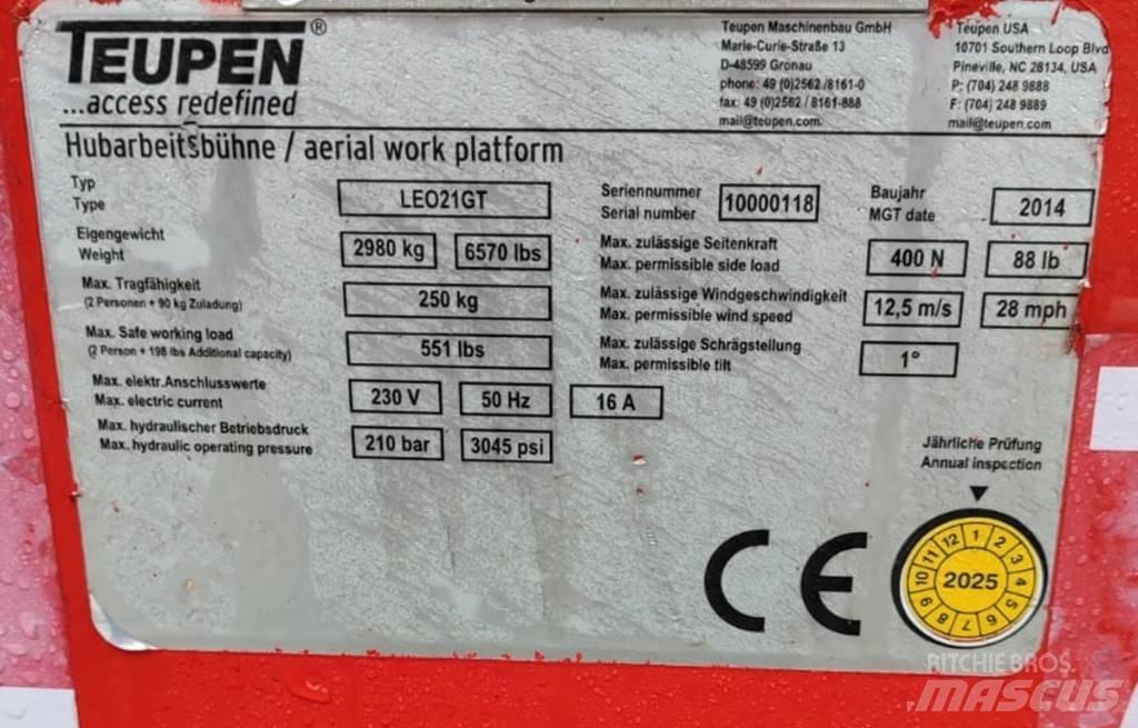 Teupen Leo 21GT Bomliftar