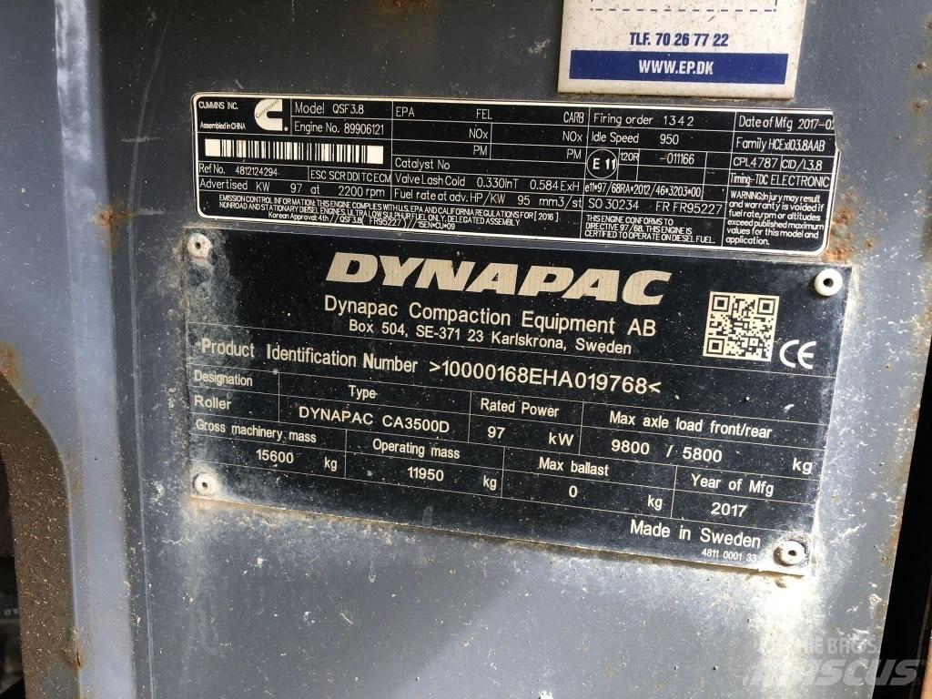 Atlas Copco CA3500 D Envalsvältar