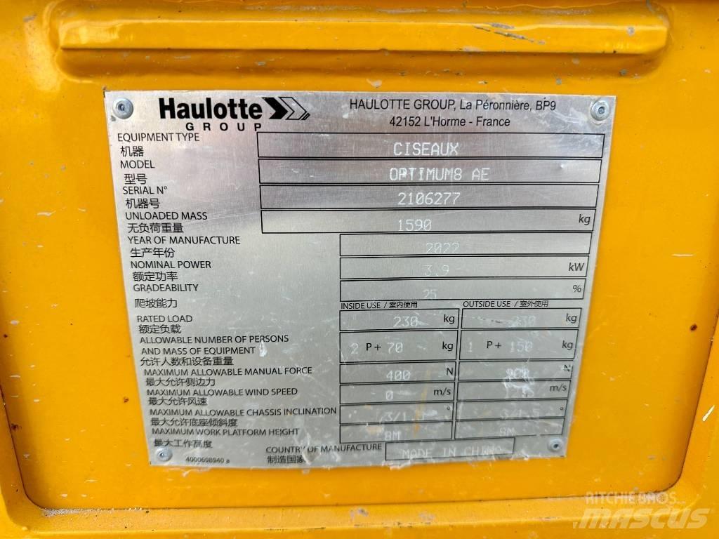 Haulotte OPTIMUM 8 Saxliftar