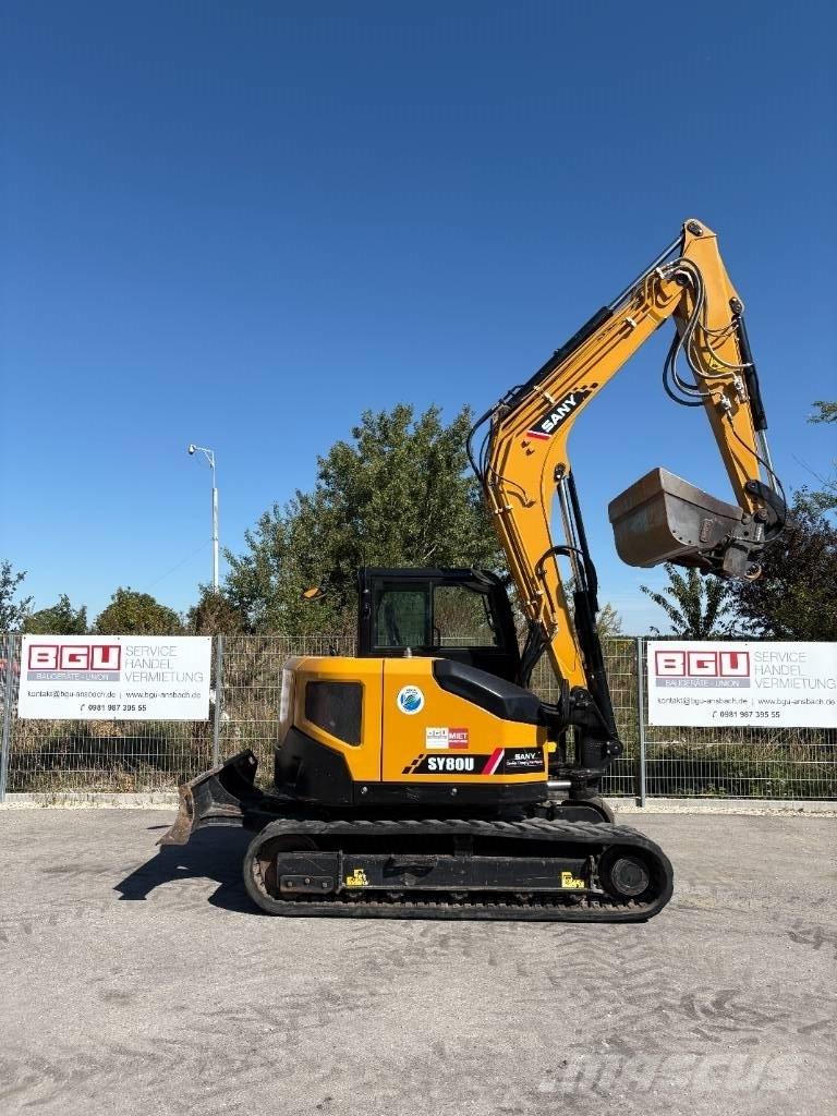 Sany SY 80 U Midigrävmaskiner 7t - 12t